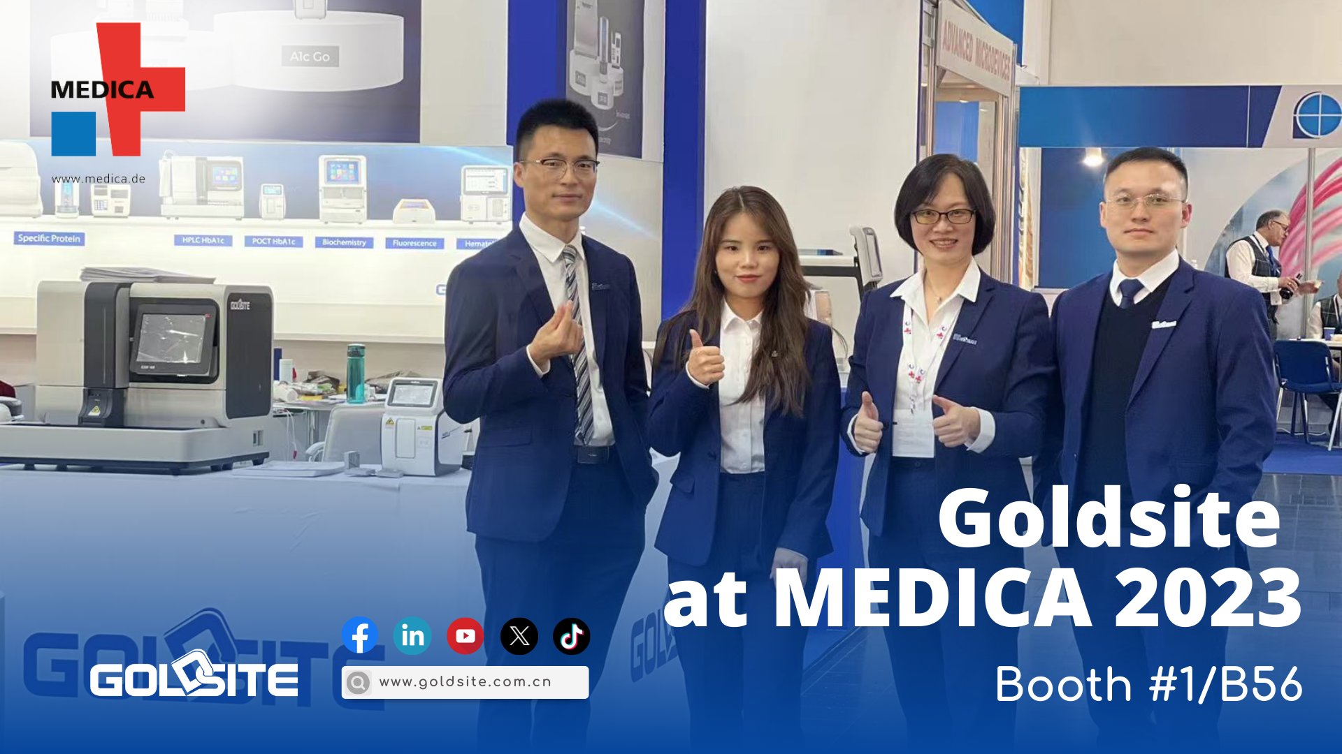 Les débuts de Goldsite à Medica 2023